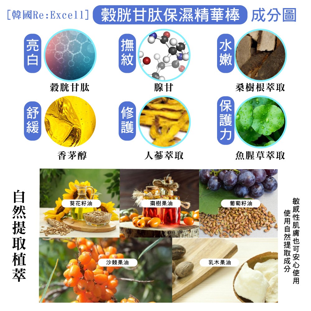 Re:Excell 穀胱甘肽保濕精華棒10g*1支-細節圖4