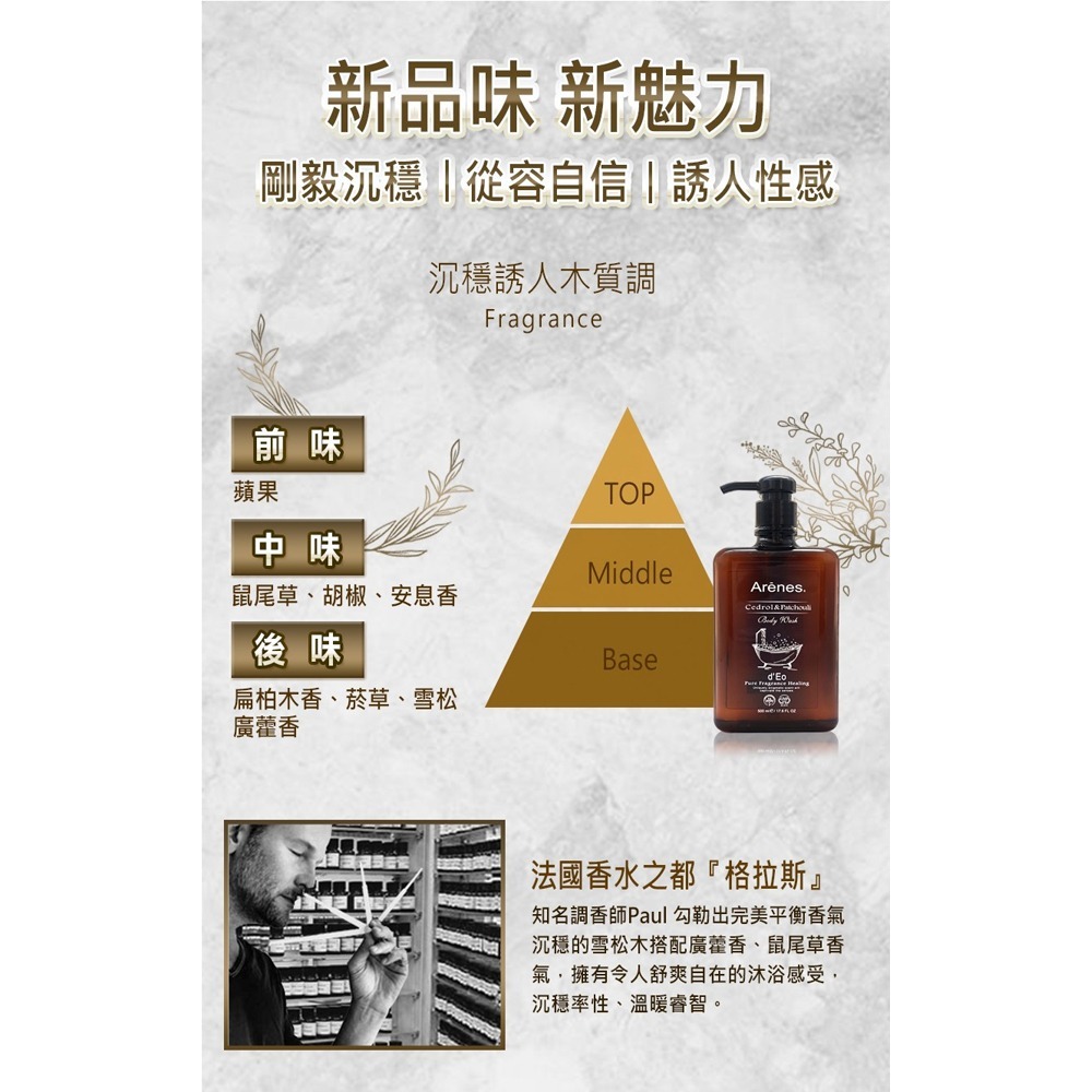 VMan 男仕專用潔淨露300ml*1【贈】Arenes雪松廣藿香沐浴露 500ml*1-細節圖9