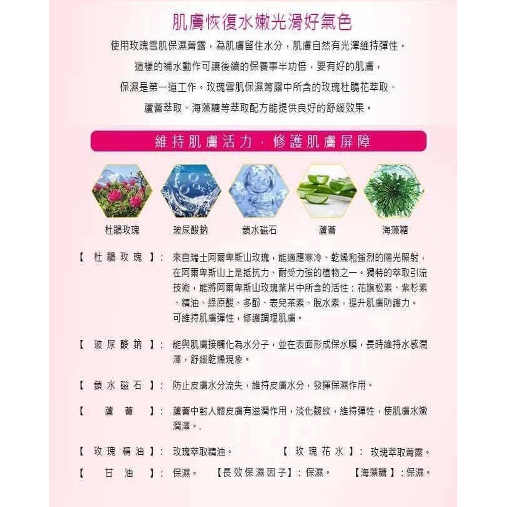 Holy Charming 長效保濕乳液120ml*1【贈】Arenes玫瑰雪肌保濕菁露150ml*1-細節圖8