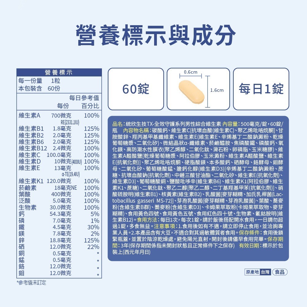 默根 重酒石酸膽鹼膠囊550mgX60顆*2【贈】統欣生技 TX全效守護系列綜合維生素60粒*1 (款式任選)-細節圖8