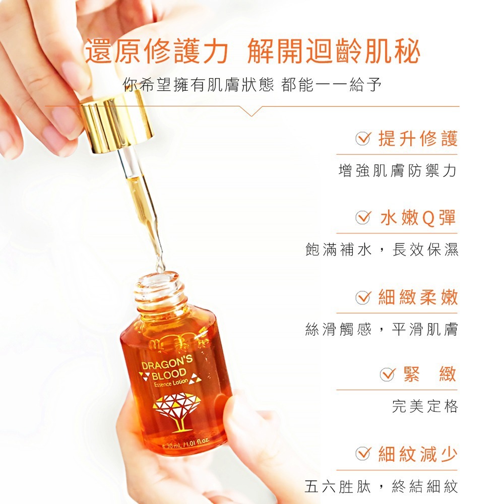 龍血求麗精華典藏組(龍血精50mlx1+30mlx1)*1【贈】輕薄磁吸行動電源5000mah POT-483原色鈦*1-細節圖4