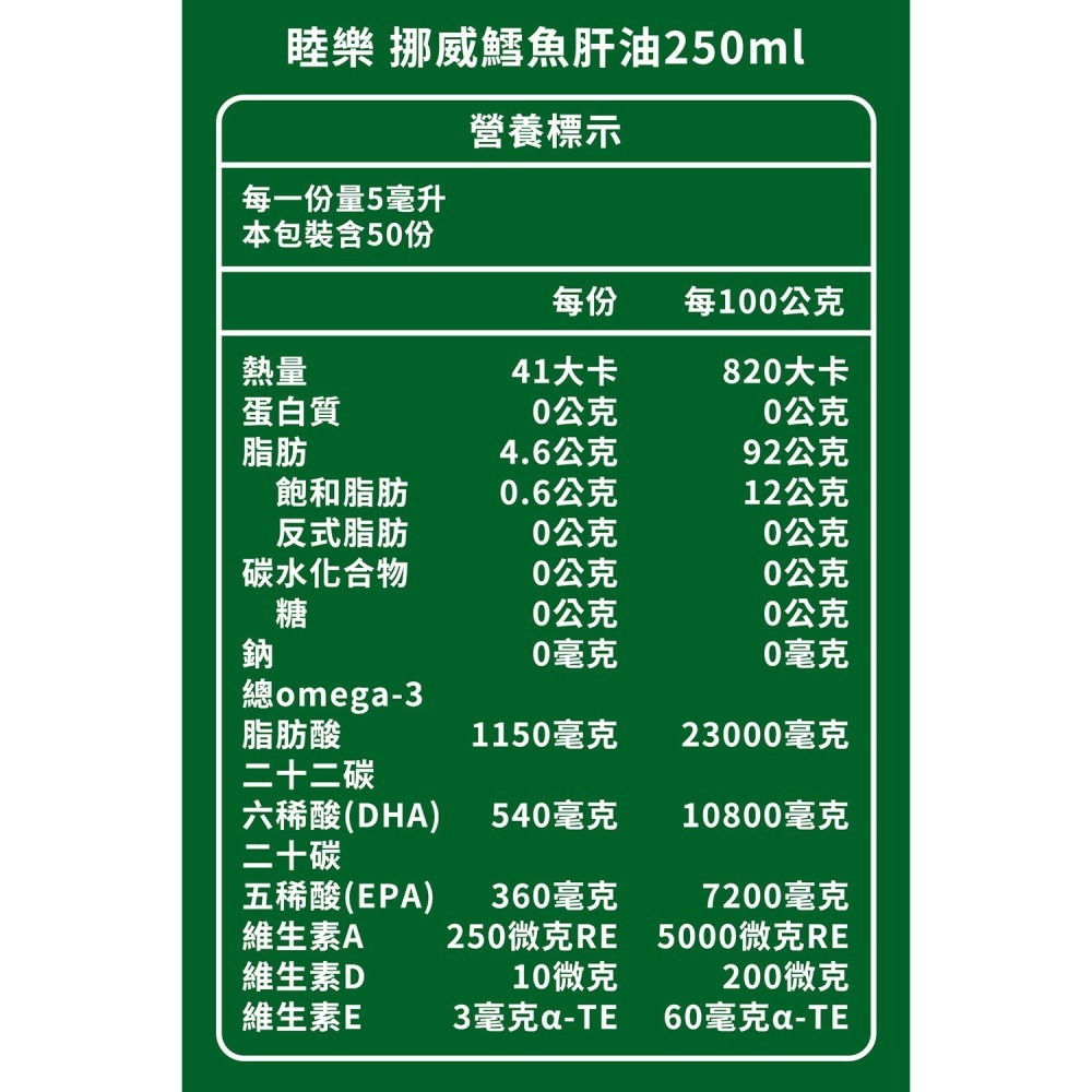 睦樂 鱈魚肝油(檸檬風味)250ml*1【贈】愷爾氏 高效鈣鎂肽膠囊750mgx30顆*1-細節圖4