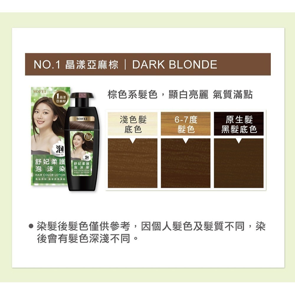 SOFEI舒妃 柔護泡沫染髮液320ml*2-細節圖7