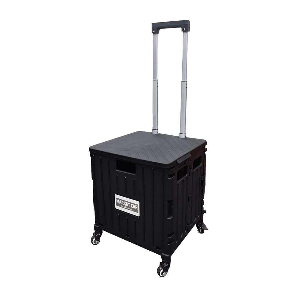 摺疊購物車55L*1 (青禾綠/烏木黑顏色任選)-規格圖7