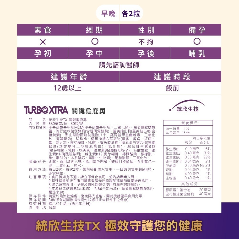 MOVEON 靈活飲25mlx16入*1 效期2026.9.30【贈】統欣生技 TX關鍵龜鹿勇530mgx30粒*3-細節圖11