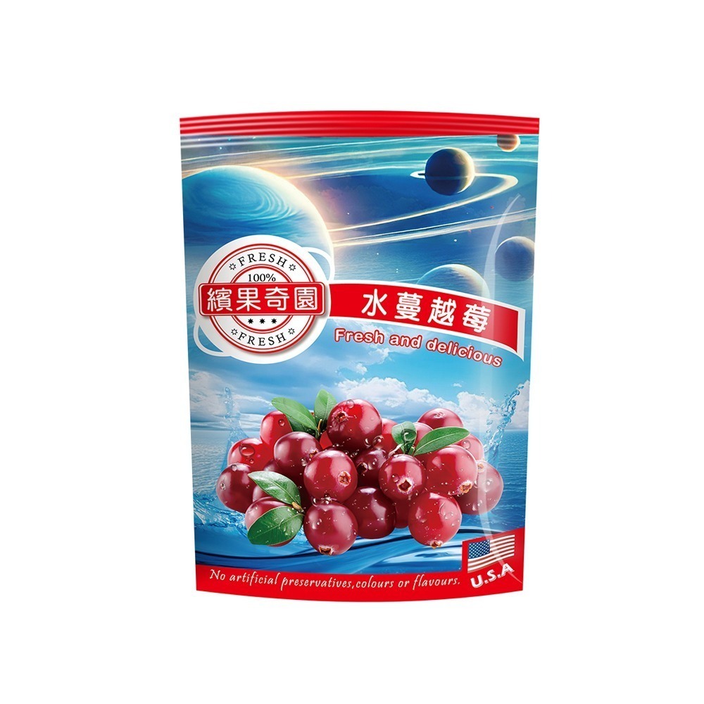 繽果奇園果乾3入組 (90g/入 水蔓越莓/雪葡萄/黑棗 各1) 效期最短2026.09.12-細節圖2
