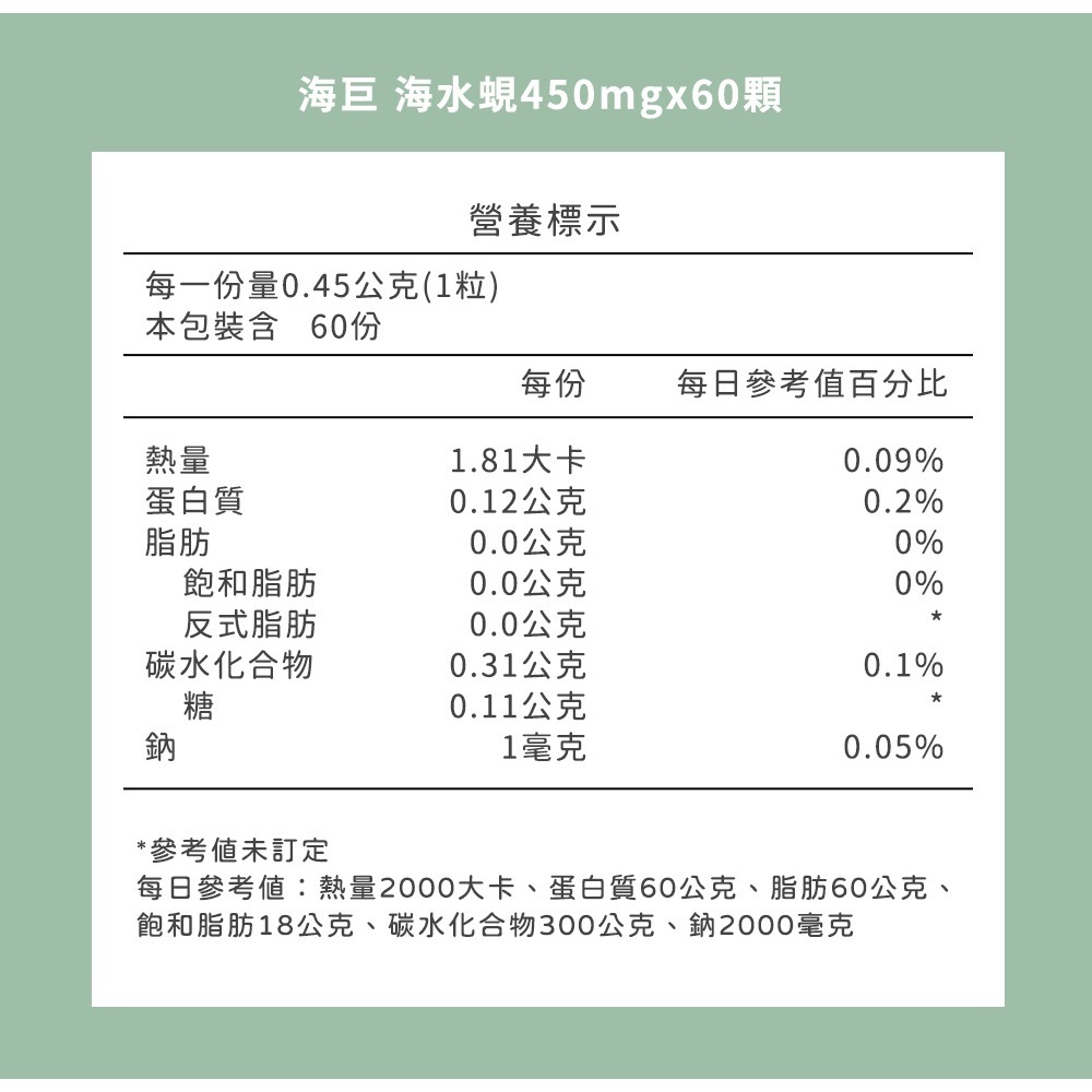 海巨 海水蜆450mgx60顆*1【贈】少海生技 金鈕扣賦活時空膠囊330mgx40顆*1-細節圖9