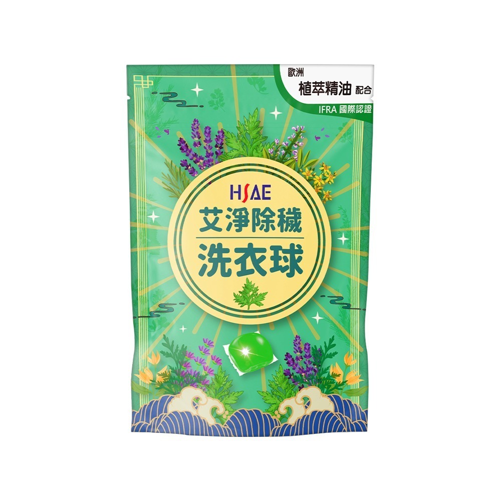 艾淨除穢濃縮洗衣球34顆*1
