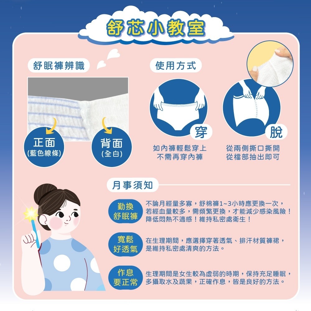 Sweetie Cool舒芯超薄抑菌涼感舒眠褲2片*2 (M-L/XL 任選)【贈】挪威醫師 超溫和修護潔膚凝膠*1-細節圖8