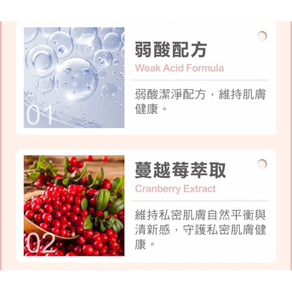 舒妃自然匯 蔓越莓舒密潔淨露350ml*1【贈】舒妃自然匯 綠咖啡緊緻白皙沐浴乳500ml*2-細節圖4