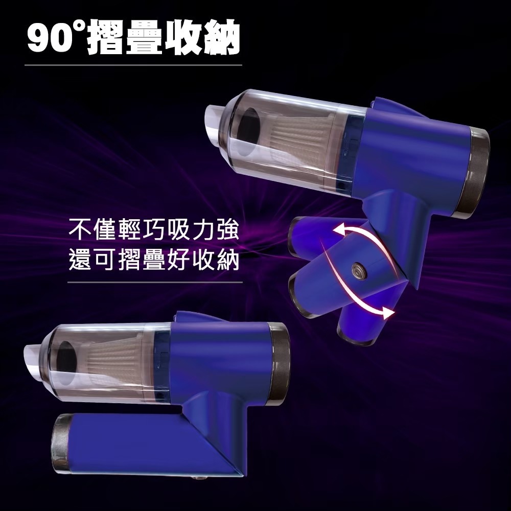 神盾 羽量級隨手吸吸塵器MSV-008夢幻紫*1【贈】闔樂泰 除臭抗菌地板清潔劑500ml*1-細節圖3