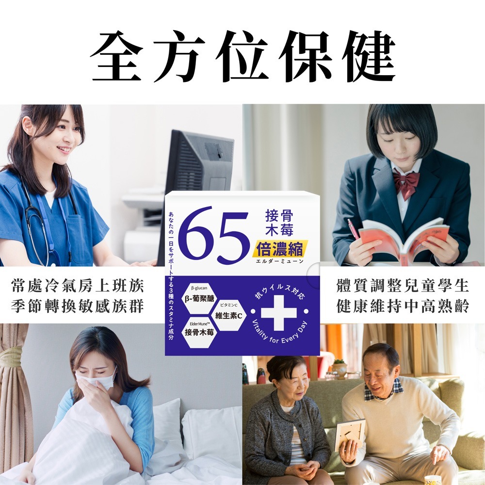 森一 北美專利黑接骨木莓+C 2gx30包*1【贈】久保雅司 清豪爽EX紫蘇尤加利軟膠囊*1 效期2026.11.8-細節圖6