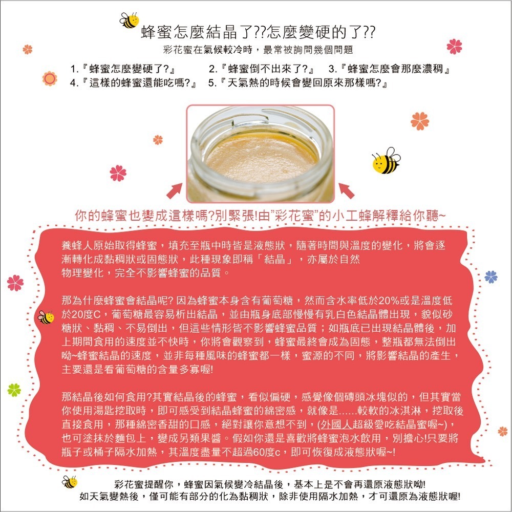 彩花蜜 貴妃玉荷包蜂蜜700g*1【贈】好實好居家 古法漢方枇杷梨膏糖100g*1 效期2026.6.25-細節圖4