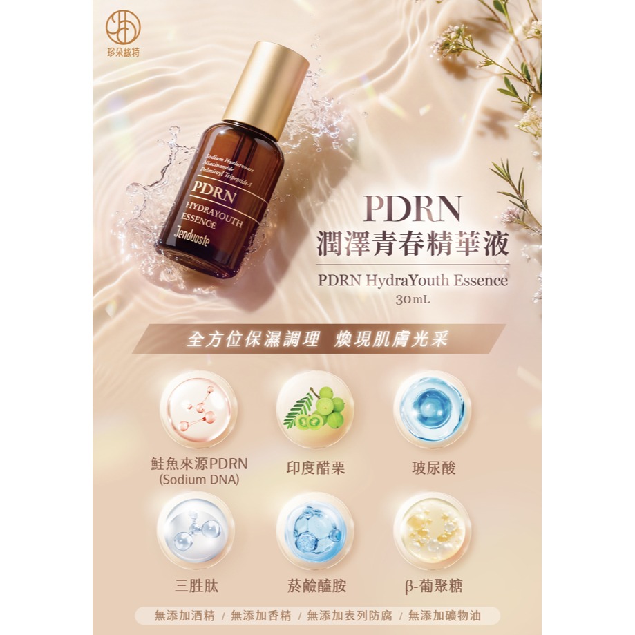 JDST珍朵絲特 PDRN潤澤青春精華液30ml*1【贈】A.Brolly亞伯尼 How!暖帽TS/M*1件(顏色隨機)-細節圖2