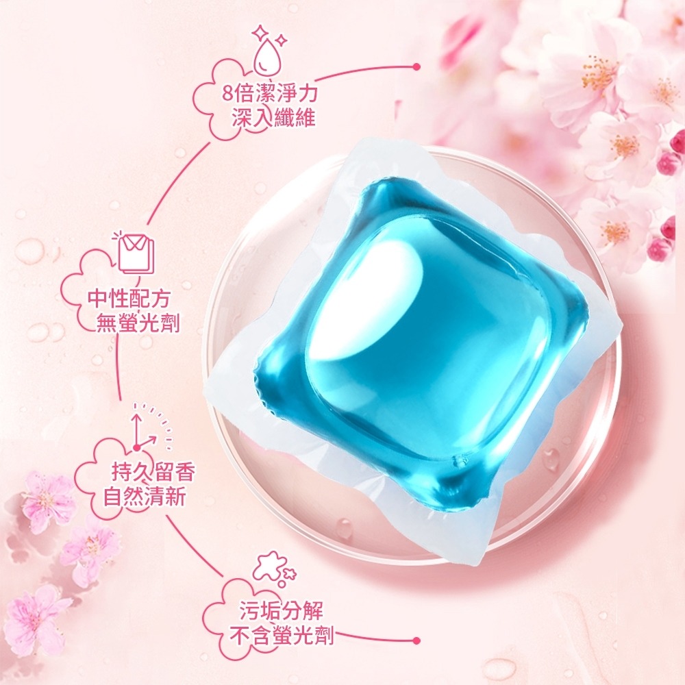 HSAE 洗衣球4入組 (34顆/入 精選香氛超濃縮+超濃縮+橘油強效濃縮+艾淨除穢濃縮 各1)-細節圖3