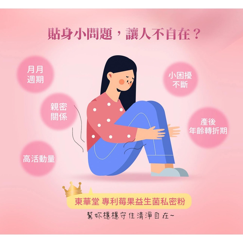 東華堂 專利莓果益生菌私密粉3gx30包*1【贈】大漢小姐姐 極潤膠原雙酵粉8gx7包*1-細節圖3