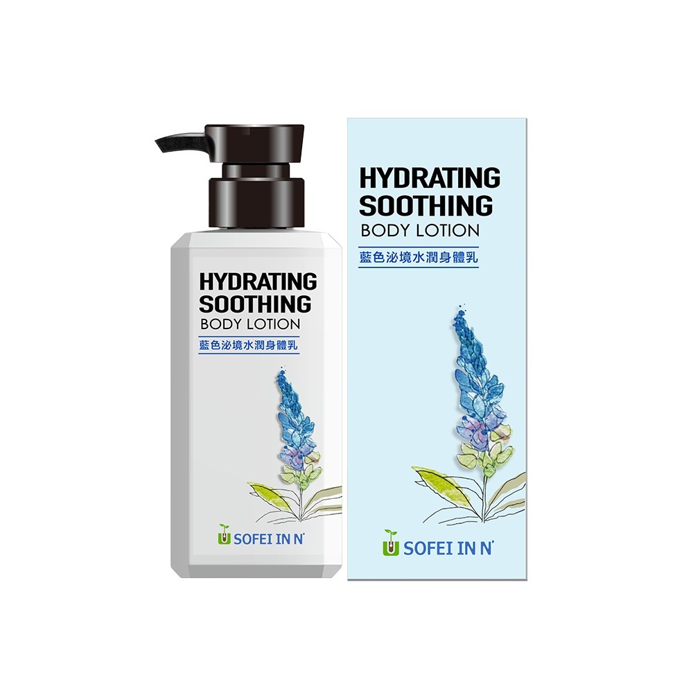 舒妃自然匯 身體乳300ml*1(藍色泌境水潤/紫色泌齡緊緻款式任選*1)【贈】SOFEI舒妃 北海道馬油白皙沐浴乳*1-規格圖6