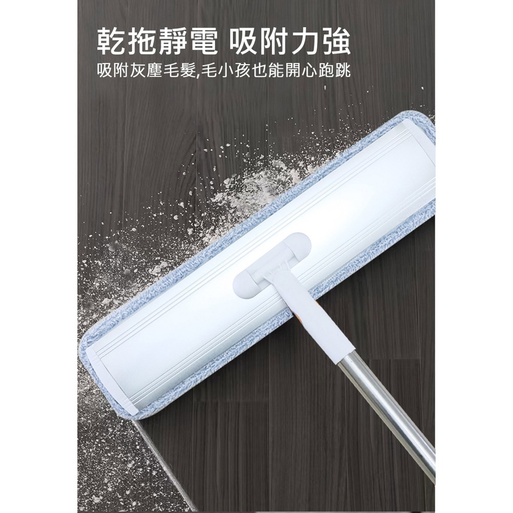 闔樂泰 乾溼兩用省力大面積平板拖*1【贈】闔樂泰 除臭抗菌地板清潔劑500ml*1-細節圖4