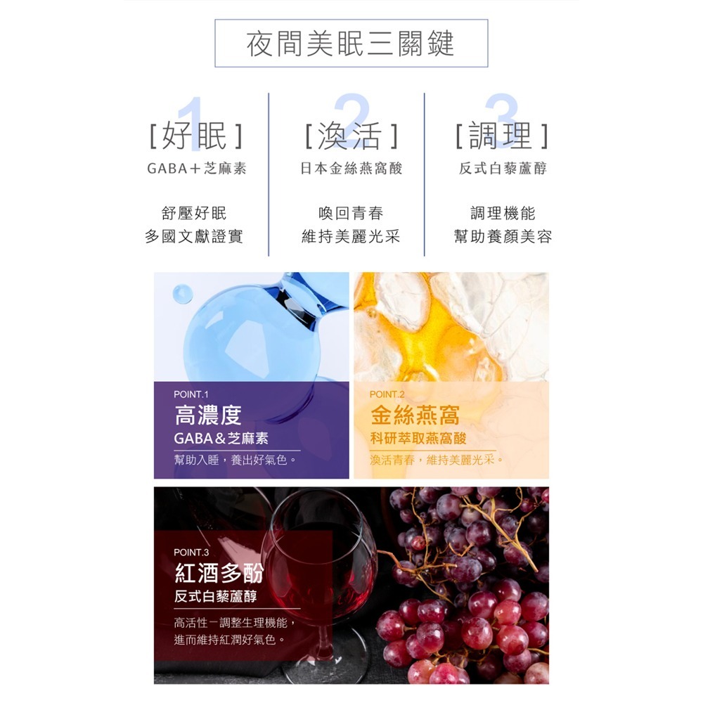 愷爾氏 夜會美PLUS 巔峰夜膠原*1效期26.11.5 【贈】東華堂 水漾麗緻EX 活妍對策 500mgx30顆*2-細節圖4