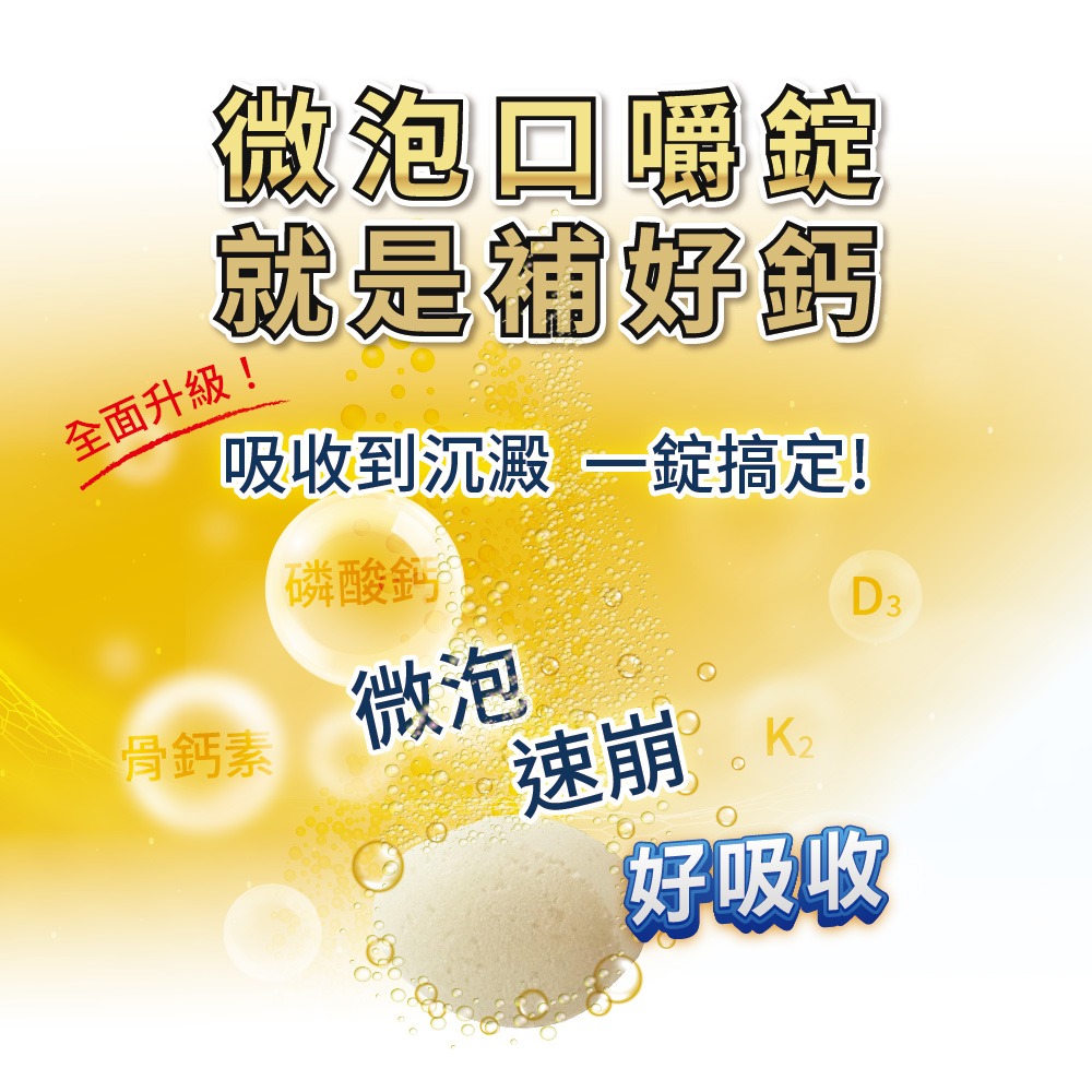 威客維 威鈣素微泡口嚼錠1.2gx60錠*1【贈】KHDr.日舒萃然B膠囊 430mgx30粒*1-細節圖3