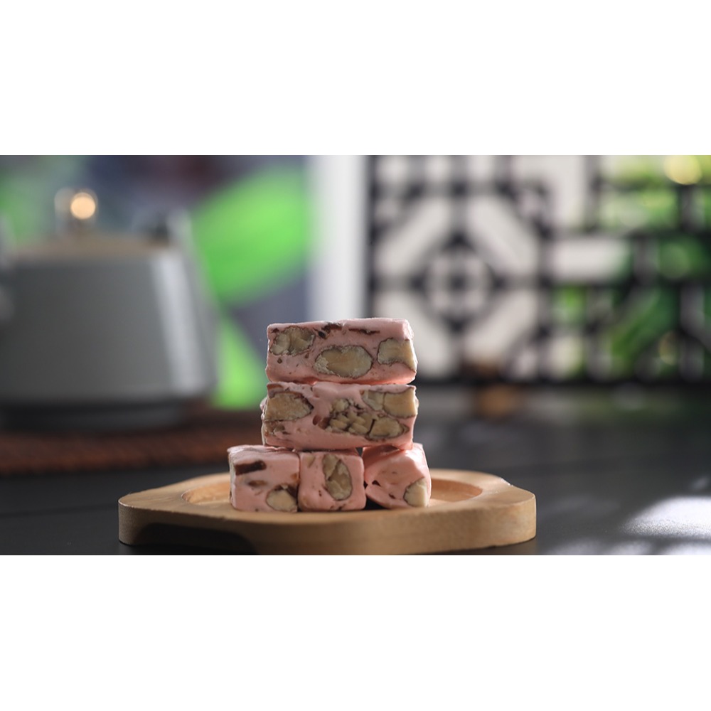 好實好居家 杏仁牛軋糖2入組(80g/入 芒果/草莓 各1 無添加蔗糖 效期都2026.11.23)-細節圖8