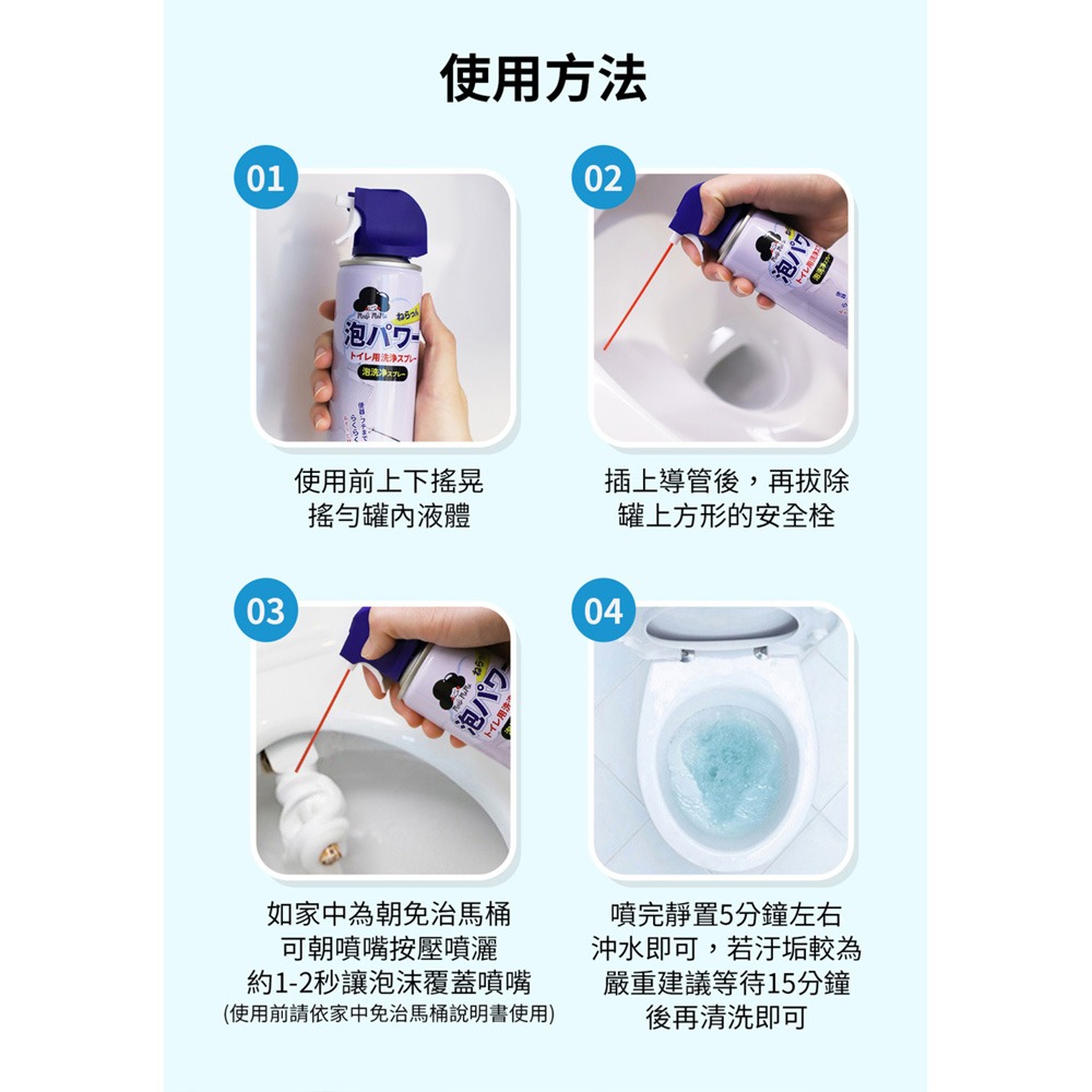 梅歐媽媽 馬桶泡沫清潔劑360ml*1【贈】SPEEDS. 極超細纖維家事布30x30cmx3條入*1-細節圖7