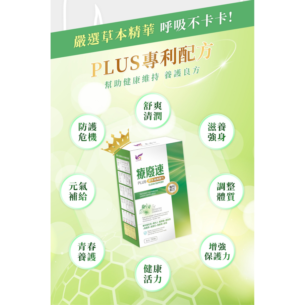 東華堂 療廢速 PLUS草本清潤複方600mgx30顆*1-細節圖3