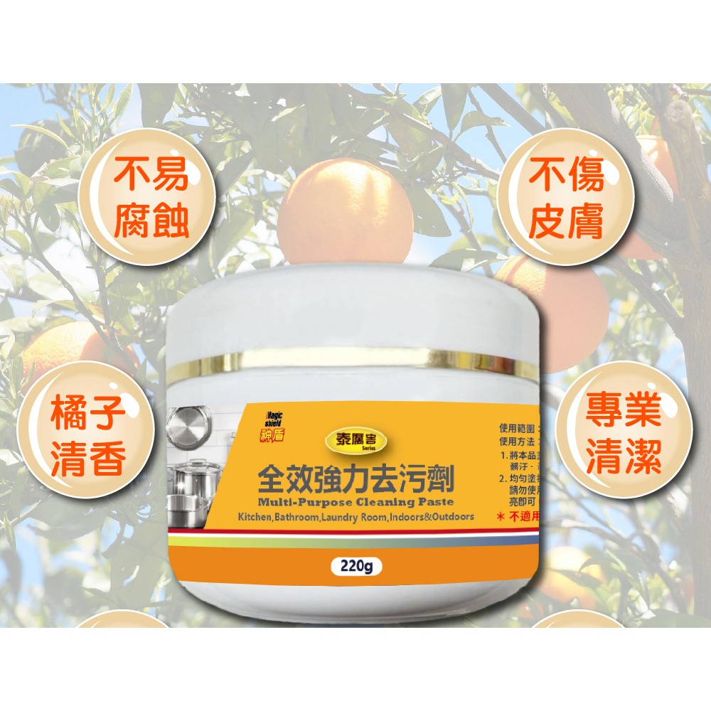 神盾 全效強力去污劑220g*2【贈】kinyo 迷你拉繩充電風扇UF-2188*1-細節圖3