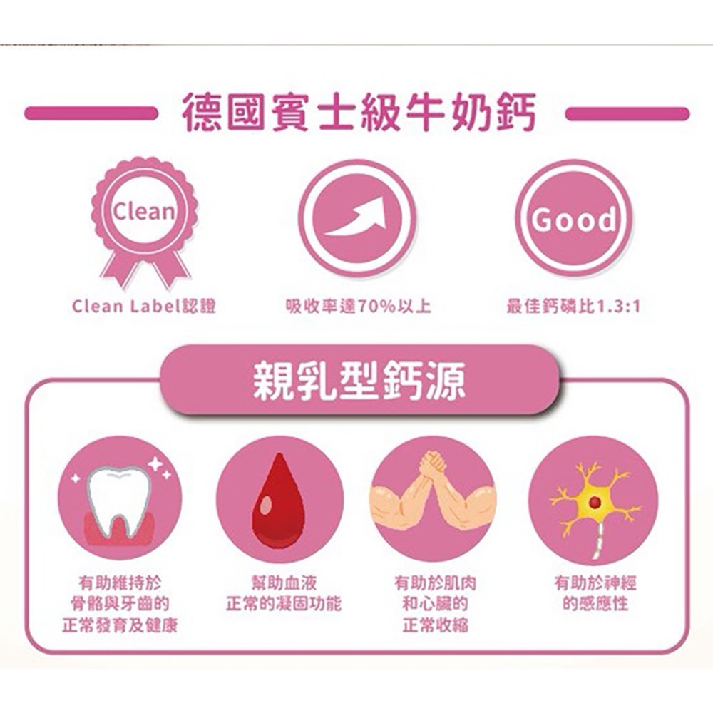 MamaVita 活性成長鈣+D3gx30包*1【贈】三五生技 膽鹼膠囊0.65gx60顆*2-細節圖3