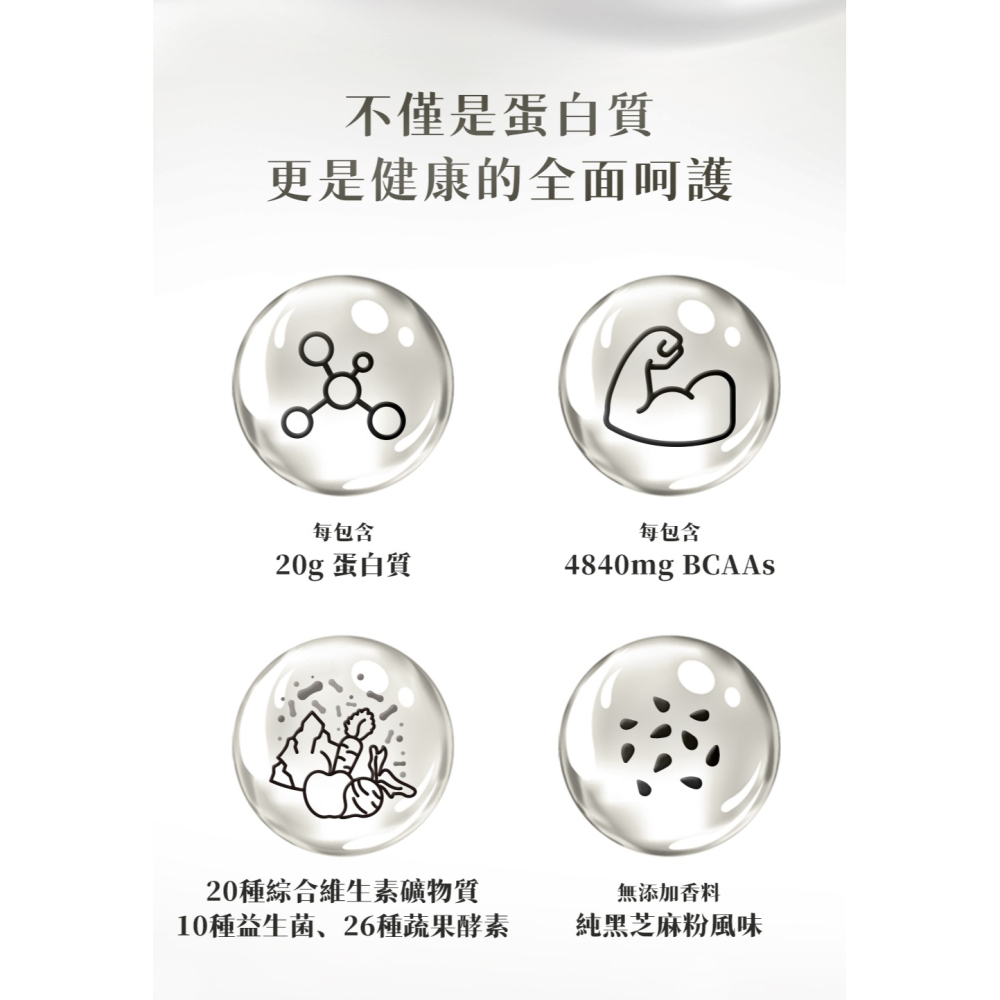 熙飽Light Shake 黑芝麻風味35gx7包*1【贈】KHDR. 蘋果柑橘果膠15gx4包*1-細節圖2