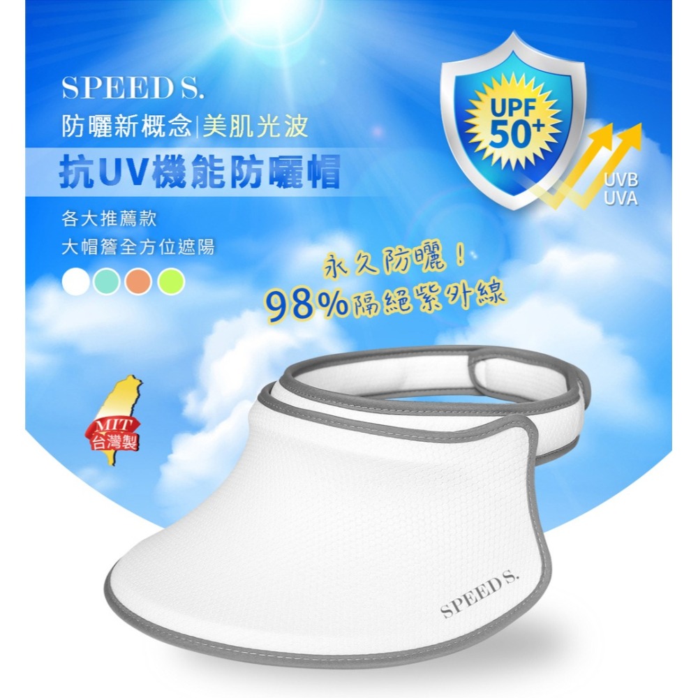 SPEEDS. 美肌光波抗UV機能防曬帽*1 (顏色任選)【贈】瑪莉家族 女王蜂肽緊眼霜 15ml*1-細節圖2