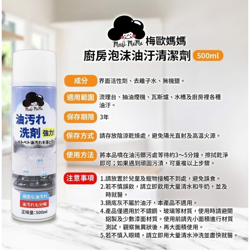 闔樂泰 ALL IN ONE清潔精靈 1桿5布+畚箕*1【贈】梅歐媽媽 廚房泡沫油汙清潔劑500ml*3-細節圖11