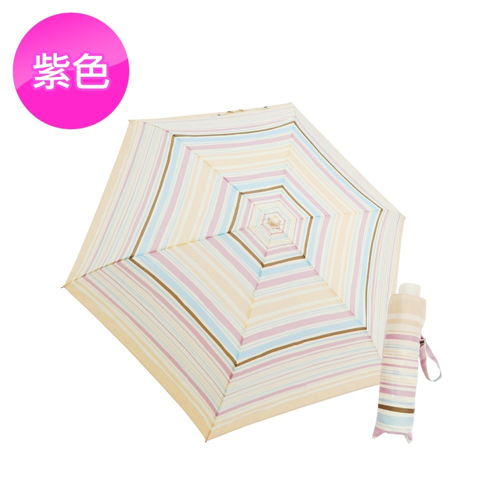 雨之情 日系輕盈折傘 條紋*1 (顏色任選)【贈】日本TAMURA 衣物抗菌消毒液750ml*1-規格圖11