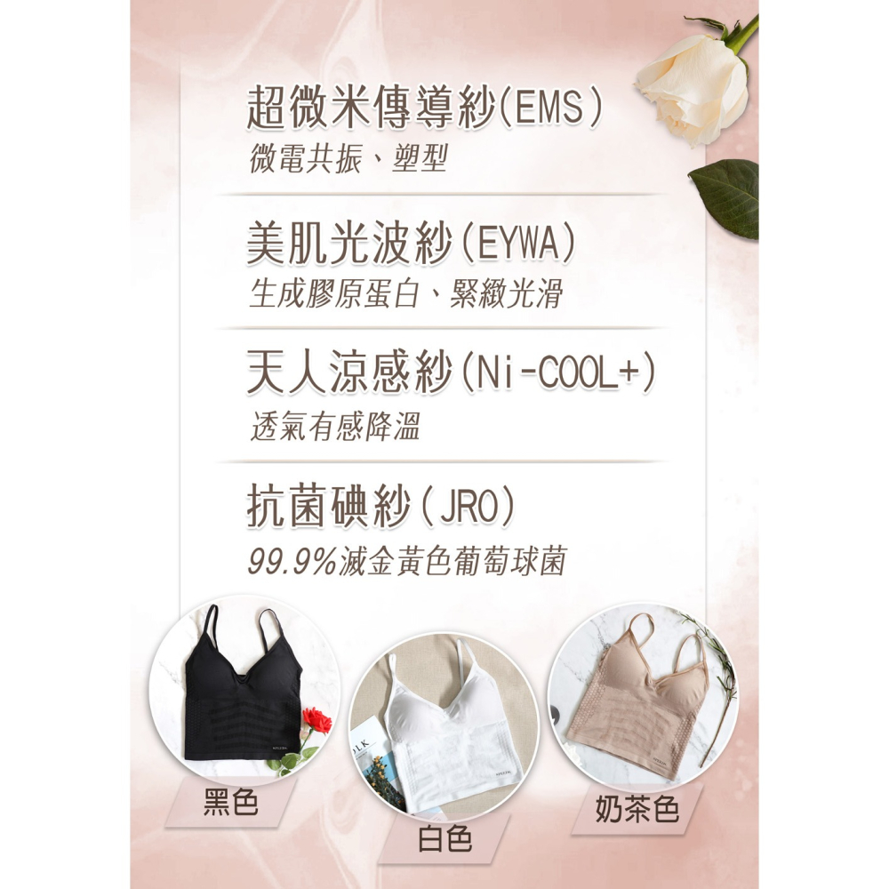 SPEED S. 美背深V涼感Bra*1(顏色/尺寸任選)【贈】APISERUM 愛比森 胺基酸潔顏慕斯 100ml*1-細節圖2