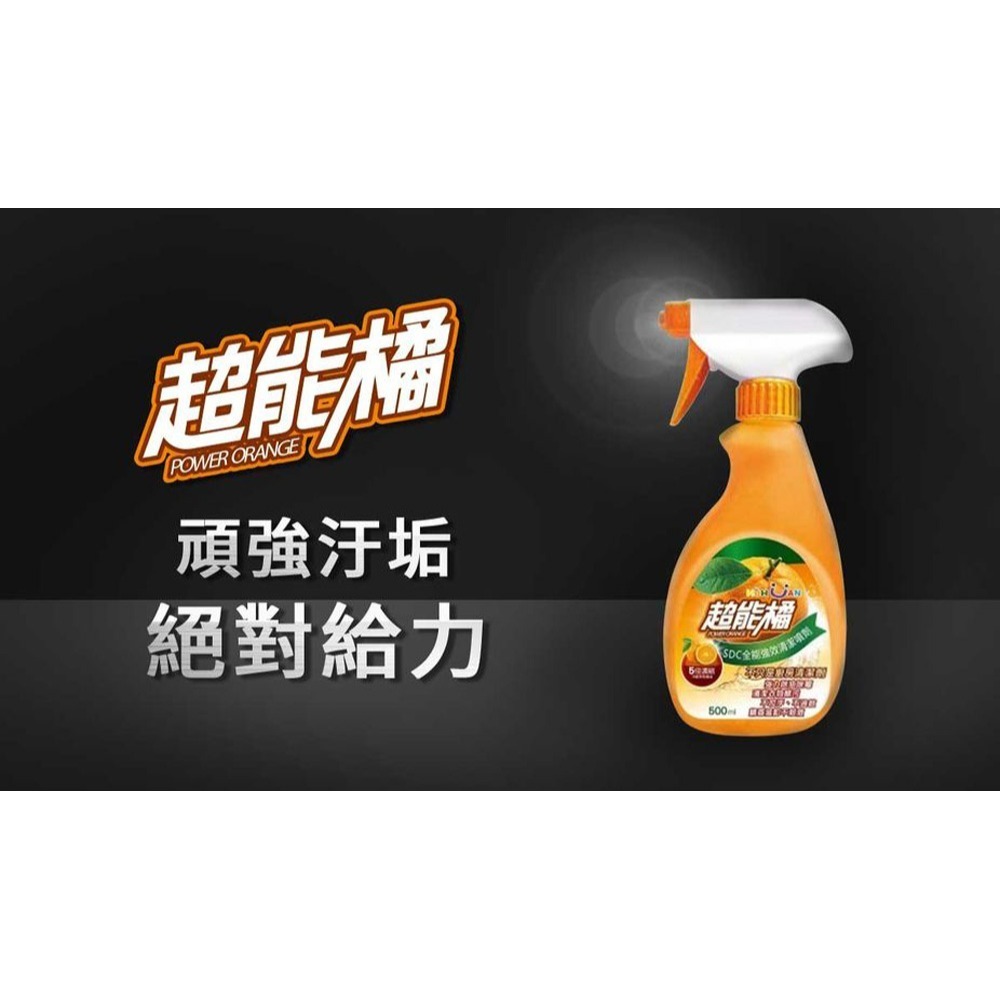 超能橘 SDC全能強效清潔噴劑500ml*1【贈】ScrubDaddy微笑老爹 無痕除塵3D抹布 藍色*1-細節圖3
