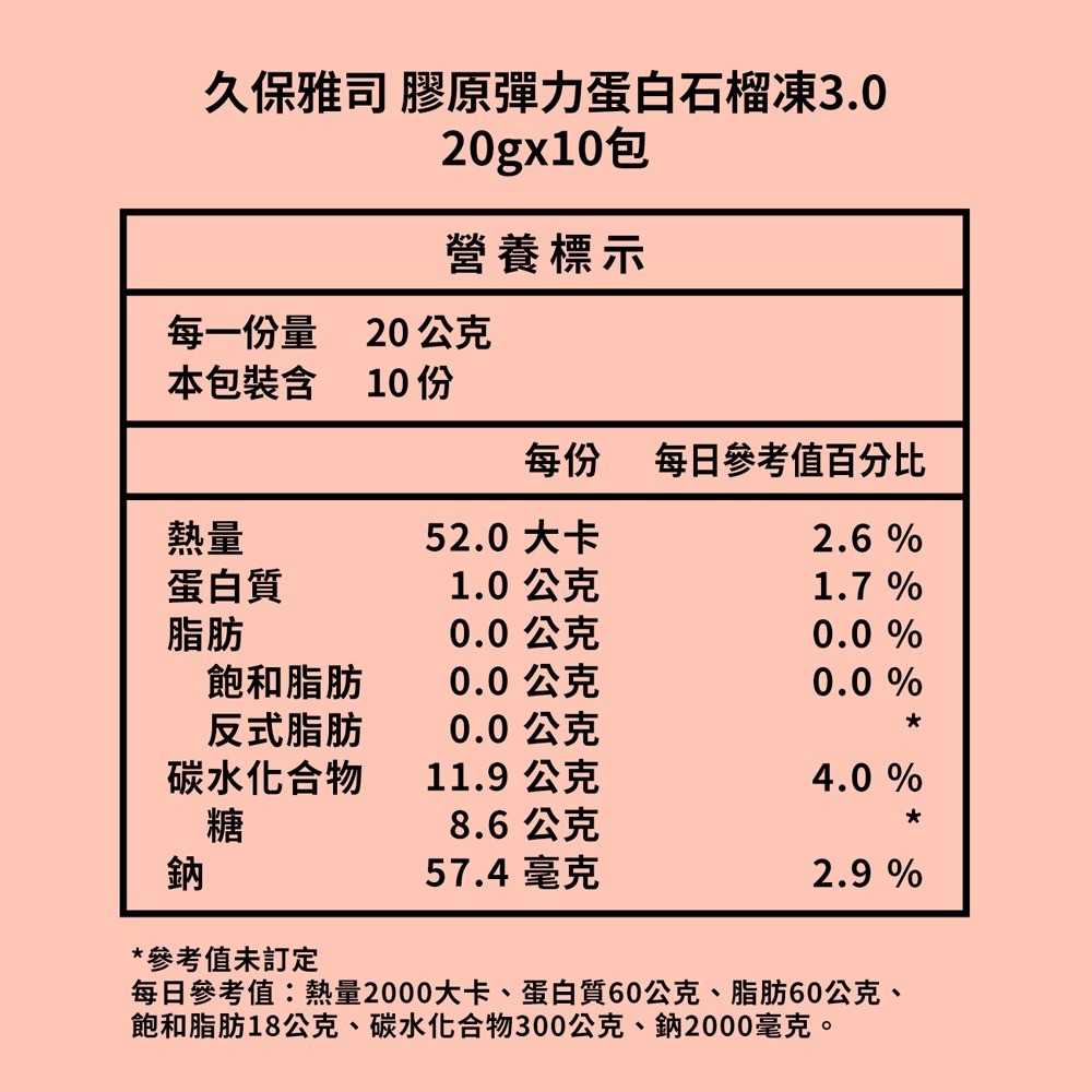 久保雅司 膠原彈力蛋白石榴凍3.0*1 效期2027.3.23【贈】LA·VAOLORE 絕對美肌PDRN極粹面膜*1-細節圖10