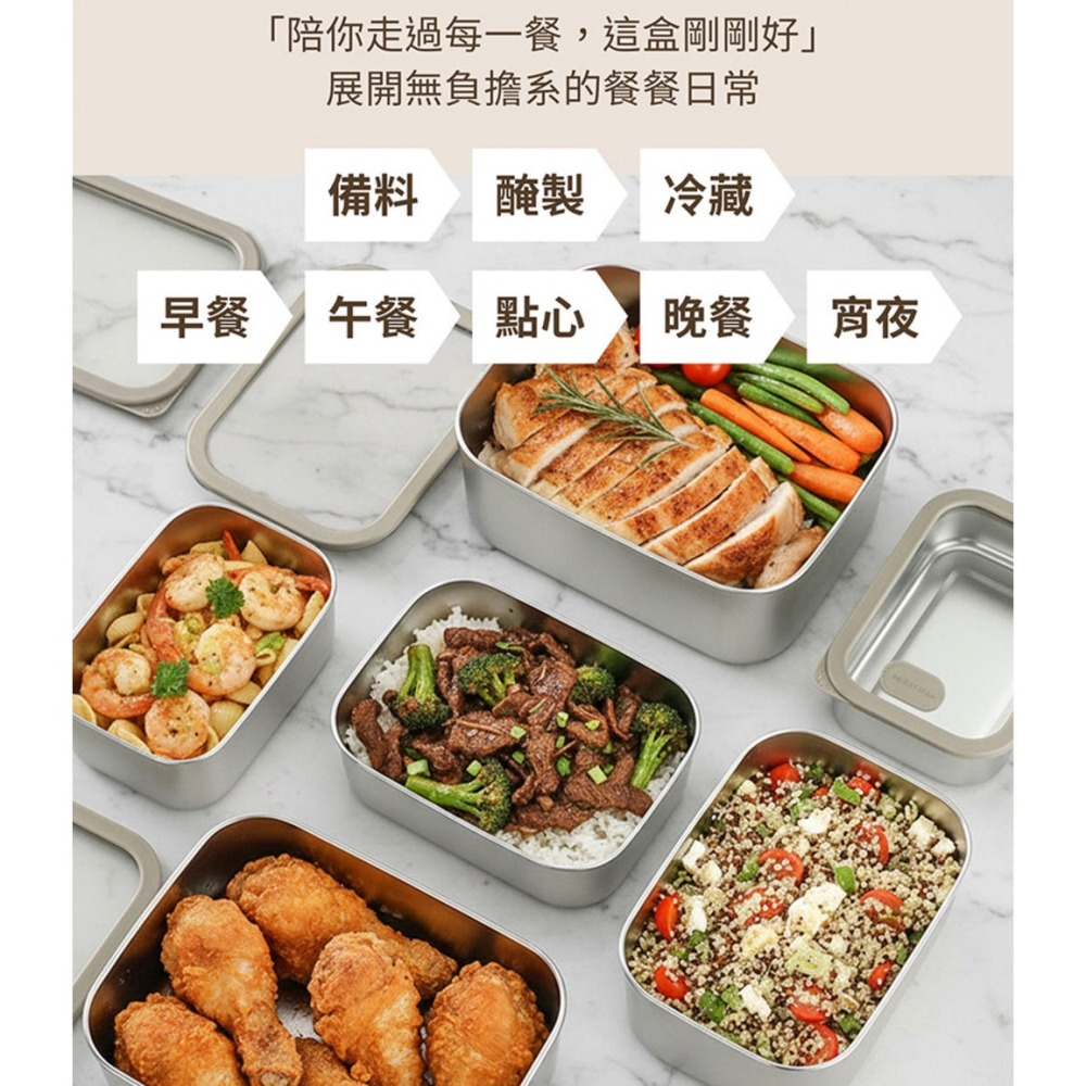GOLD LIFE 鎖味留鮮可微波不鏽鋼保鮮盒 1000ml*1【贈】超能橘 天然全效濃縮洗潔液 1000ml*1-細節圖4