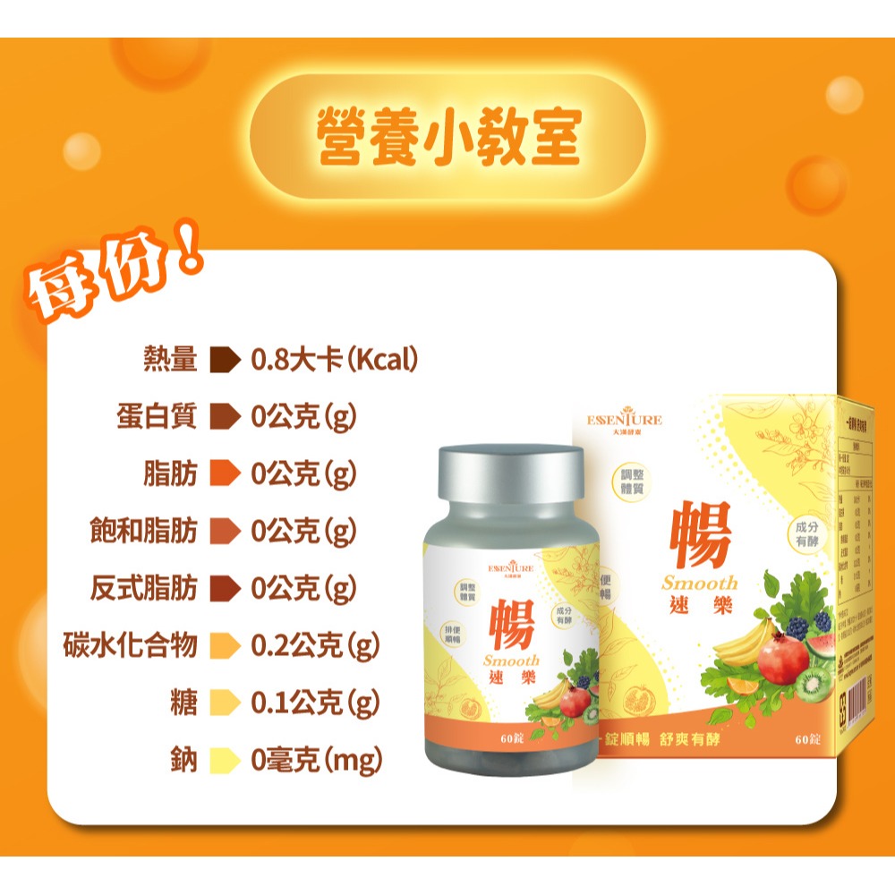 大漢酵素 暢速樂酵素錠 60錠*2【贈】威客維 威舒益PLUS酵母益生菌粉包2.6gx30包*1-細節圖6