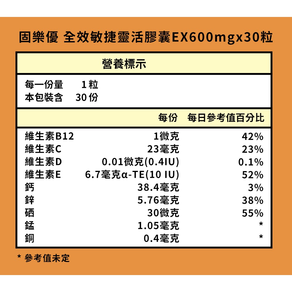 固樂優 全效敏捷靈活膠囊EX 600mgx30粒*1【贈】sunVenus 關力舒10ml*1-細節圖8