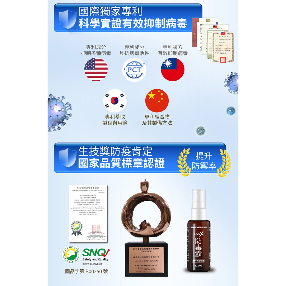 遠東 ApoX防毒霸體外長效噴劑50ml*1【贈】MIDAS 6in1植萃酵素洗衣球 40顆/包*1-細節圖5