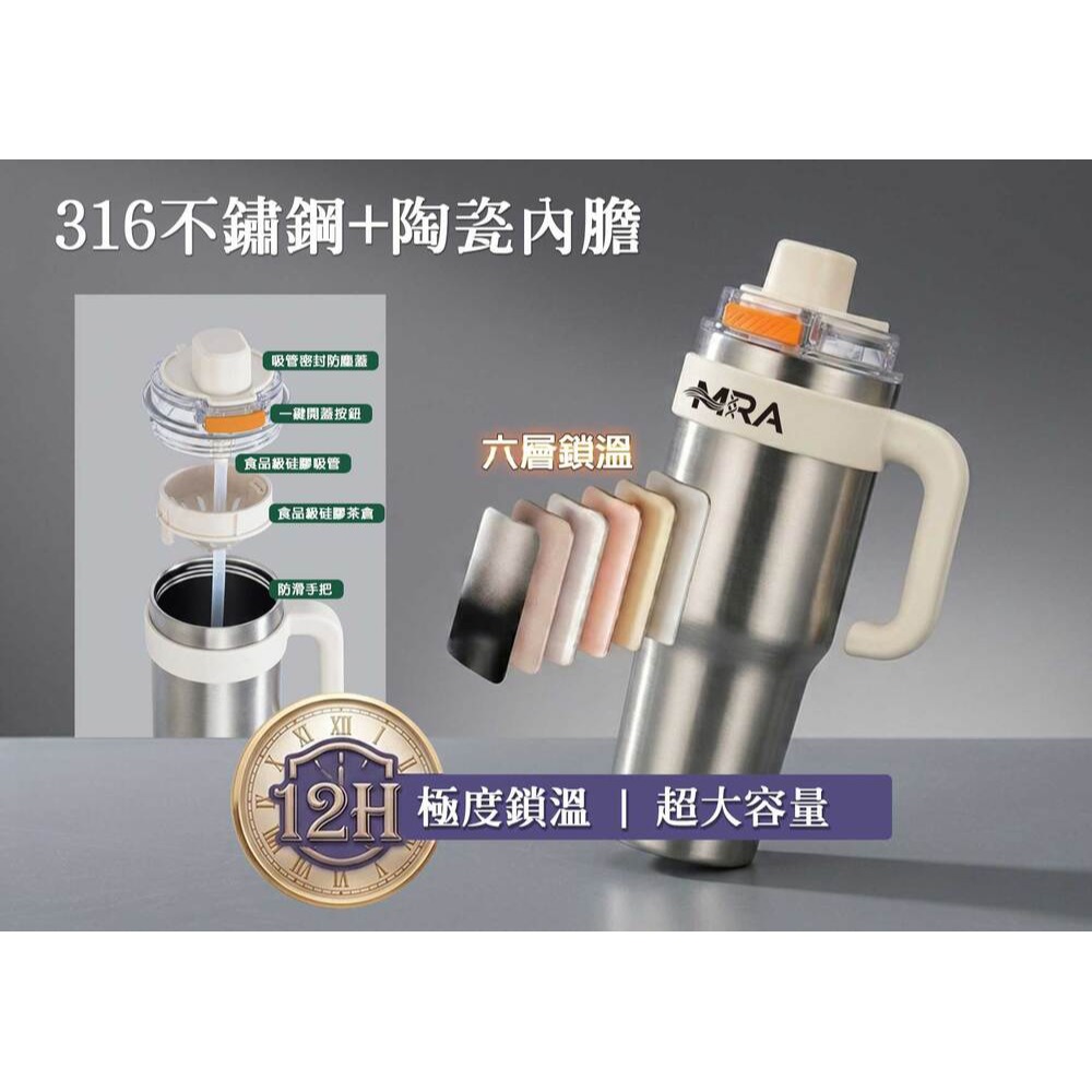 MRA冰霸杯1200ml*1【贈】GOLD LIFE 鈦境無毒食安純鈦餐具組*1-細節圖2