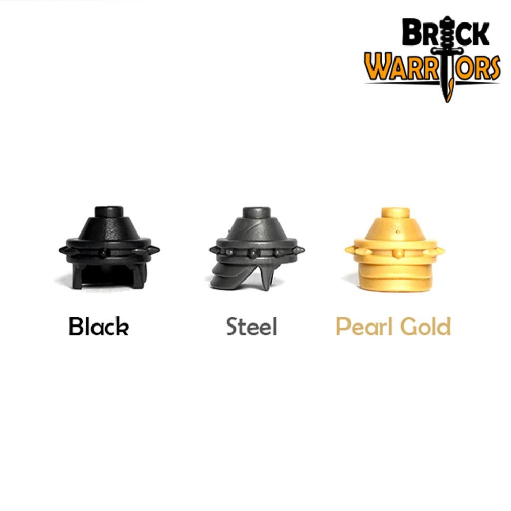 【金磚屋】BW0118C01 GoldBricks 第三方 MOC 配件 頭盔 銀色 Philistine Helmet-細節圖2