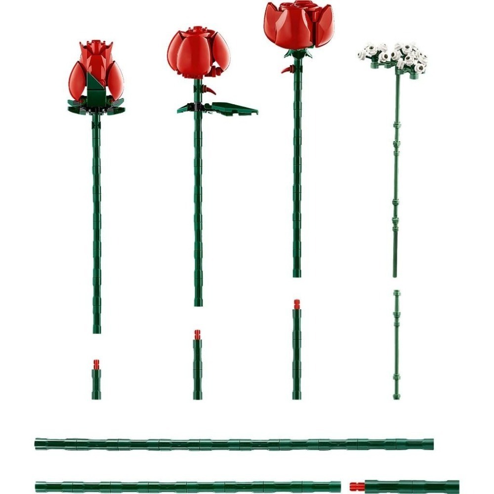 【金磚屋】 LEGO 樂高 10328 玫瑰花束-細節圖3