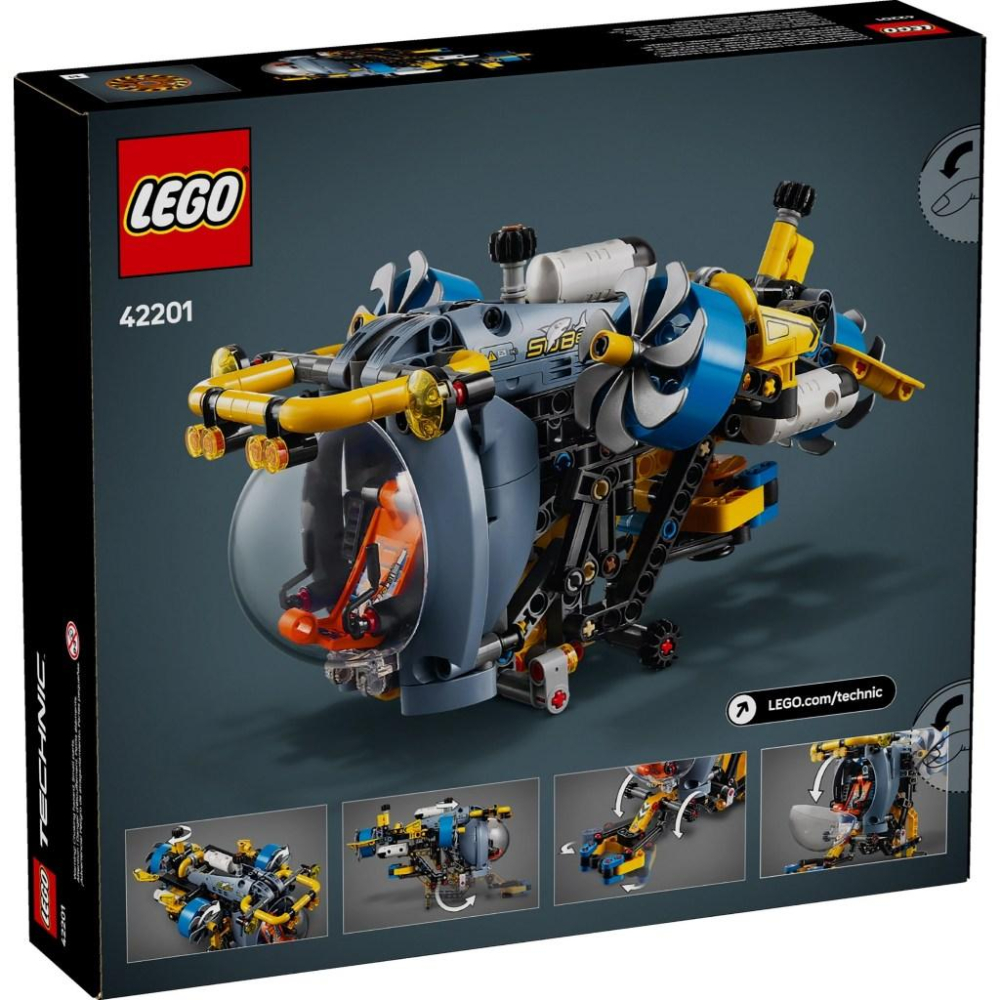 【金磚屋】 LEGO 樂高 42201 深海研究潛水艇-細節圖2
