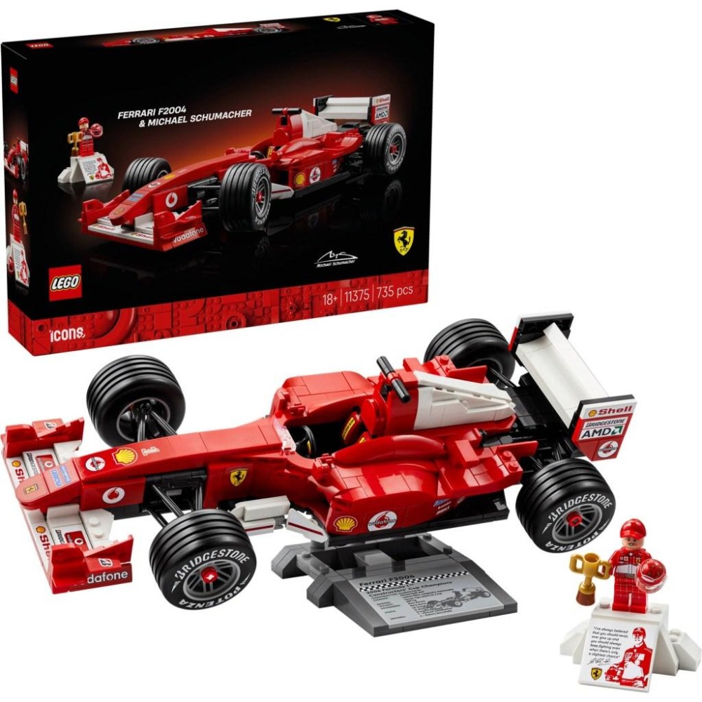 LEGO 樂高 11375 Ferrari F2004 & Michael Schumacher-細節圖3