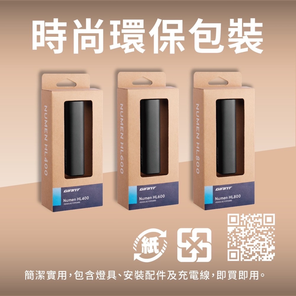 GIANT 捷安特 NUMEN HL800 HL600 HL400流明 自行車充電型前燈 頭燈 全新上市-細節圖3