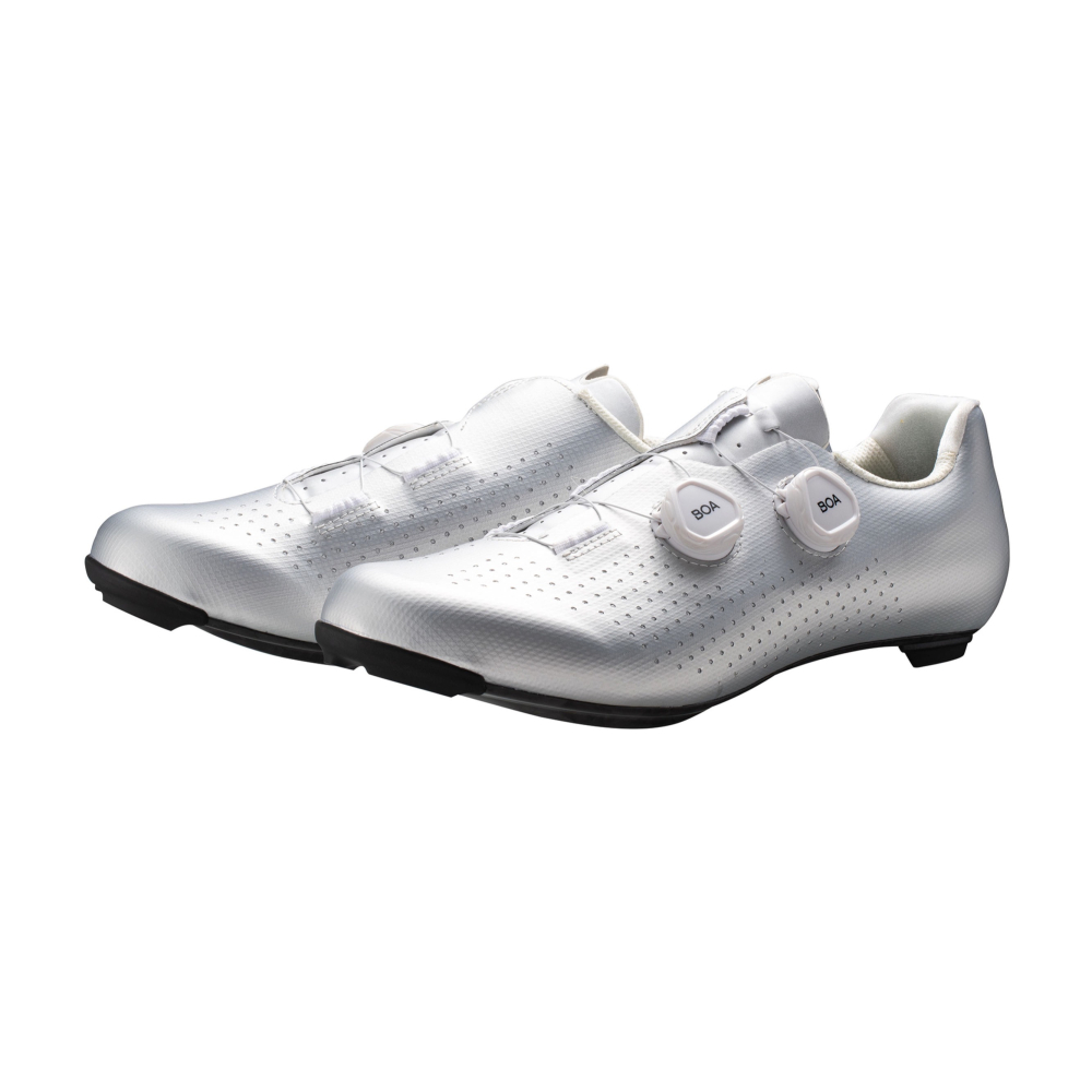 GIANT 捷安特 STARLIGHT CF 寬楦碳纖底雙旋鈕車鞋 自行車鞋 白色 黑色 銀色-細節圖8