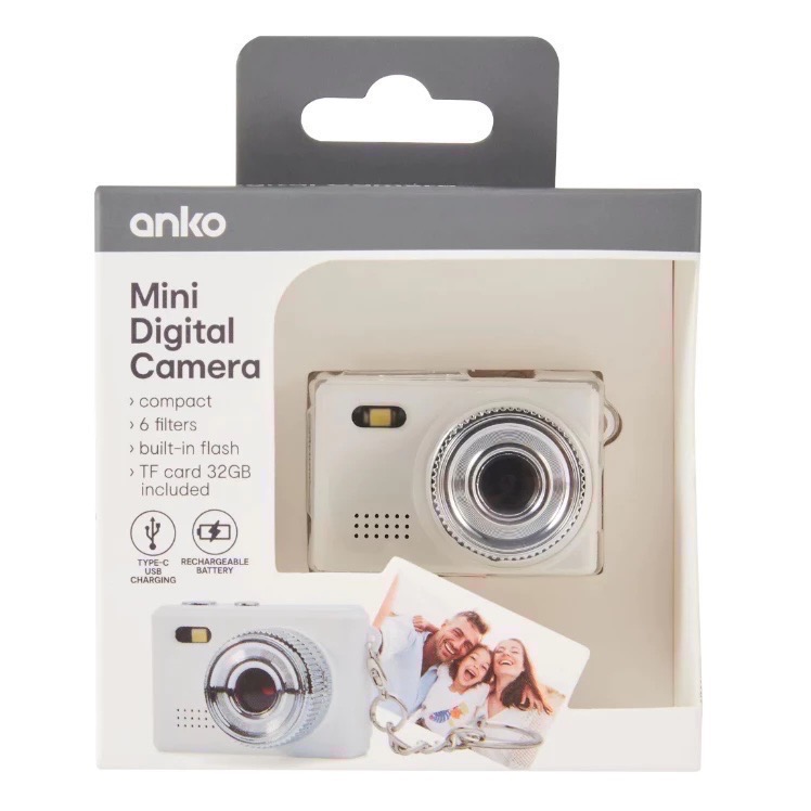澳洲代購 ANKO ｍini Digital Camera 迷你小相機 吊飾 拍照錄影 附記憶卡 數據線鑰匙圈 迷你相機-細節圖3