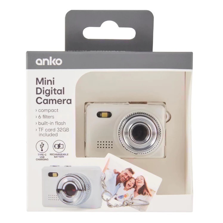 澳洲代購 ANKO ｍini Digital Camera 迷你小相機 吊飾 拍照錄影 附記憶卡 數據線鑰匙圈 迷你相機-細節圖3