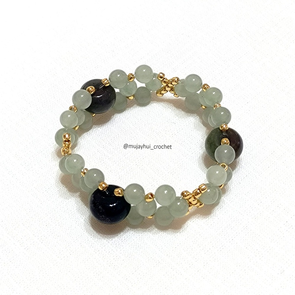mujayhui 母姐會 ✤ 平和 ✤ 東菱玉編織手鍊-細節圖2